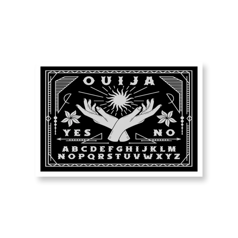 Ouija Board - Iron On DTF Transfer - Custom Size