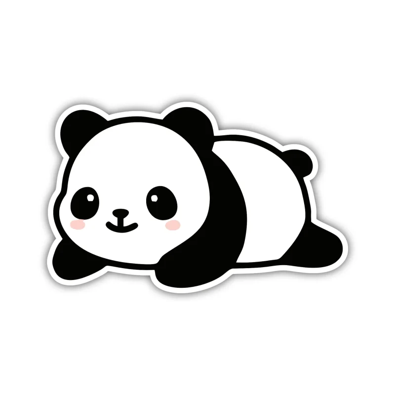 Panda - Full Color Vinyl Sticker - Custom Size