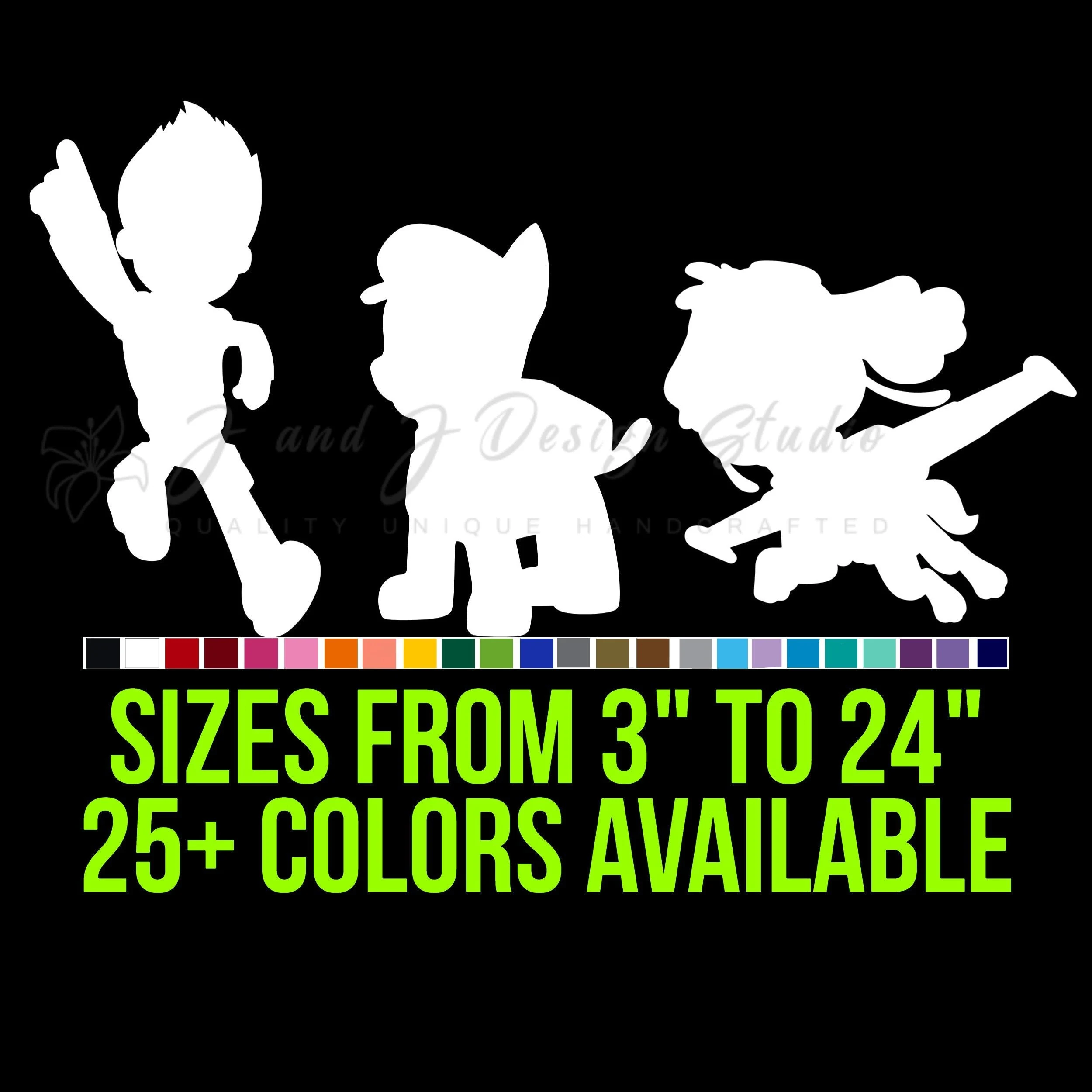 Paw Patrol Vinyl Decal - Custom Size