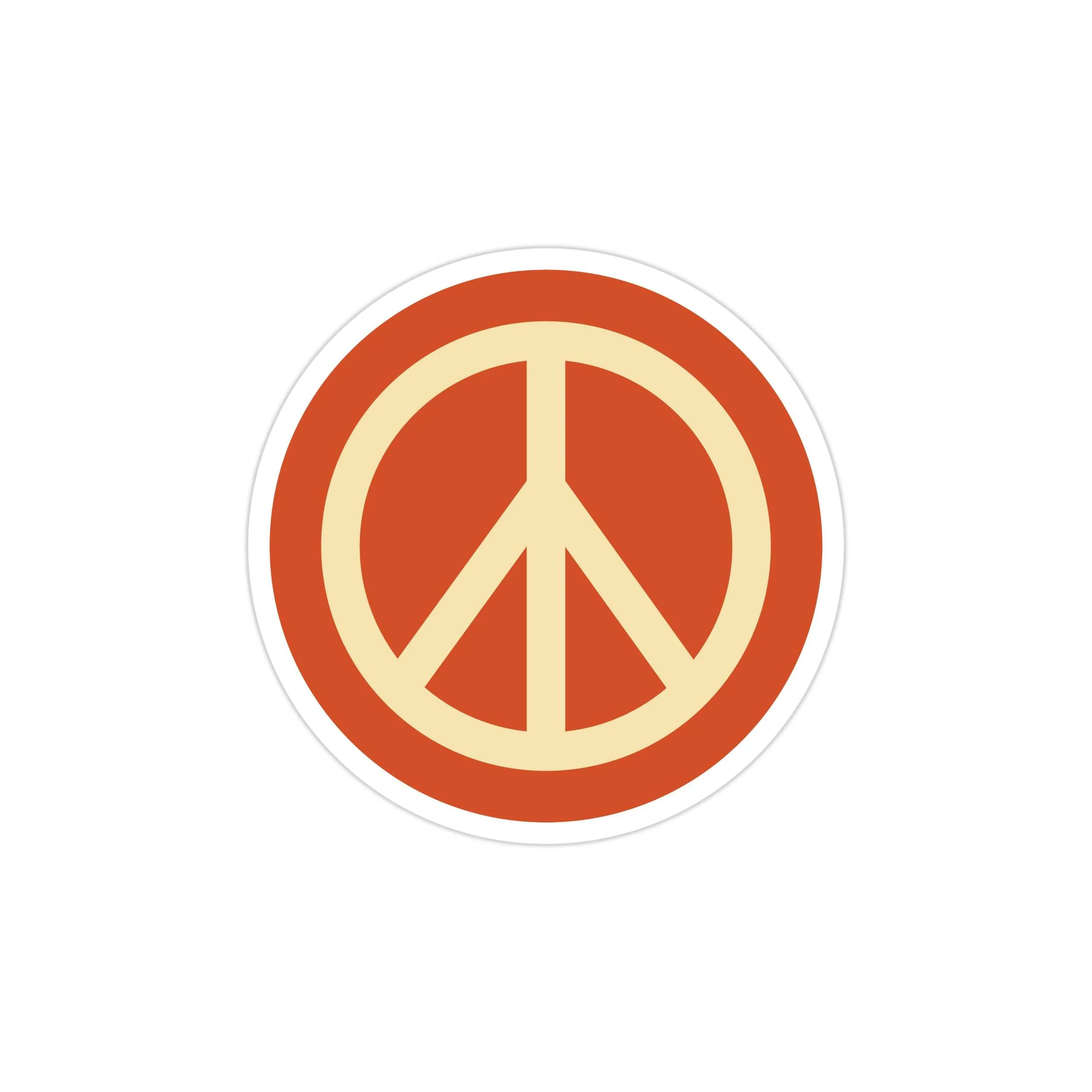 Peace Full Color Vinyl Decal - Custom Size