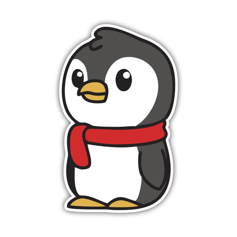 Penguin - Iron On DTF Transfer - Custom Size