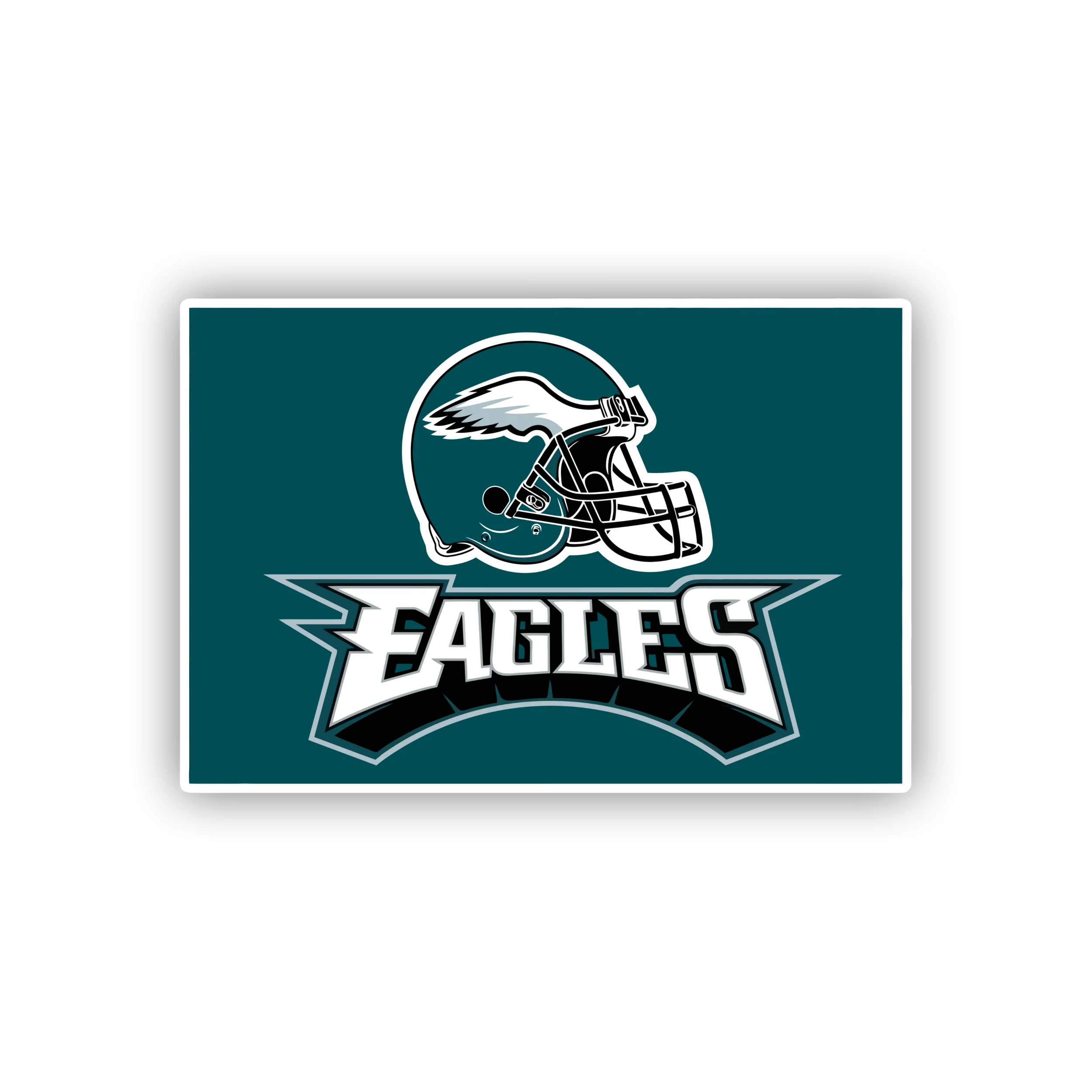 Philadelphia Eagles - Helmet with Name - Temporary Tattoo