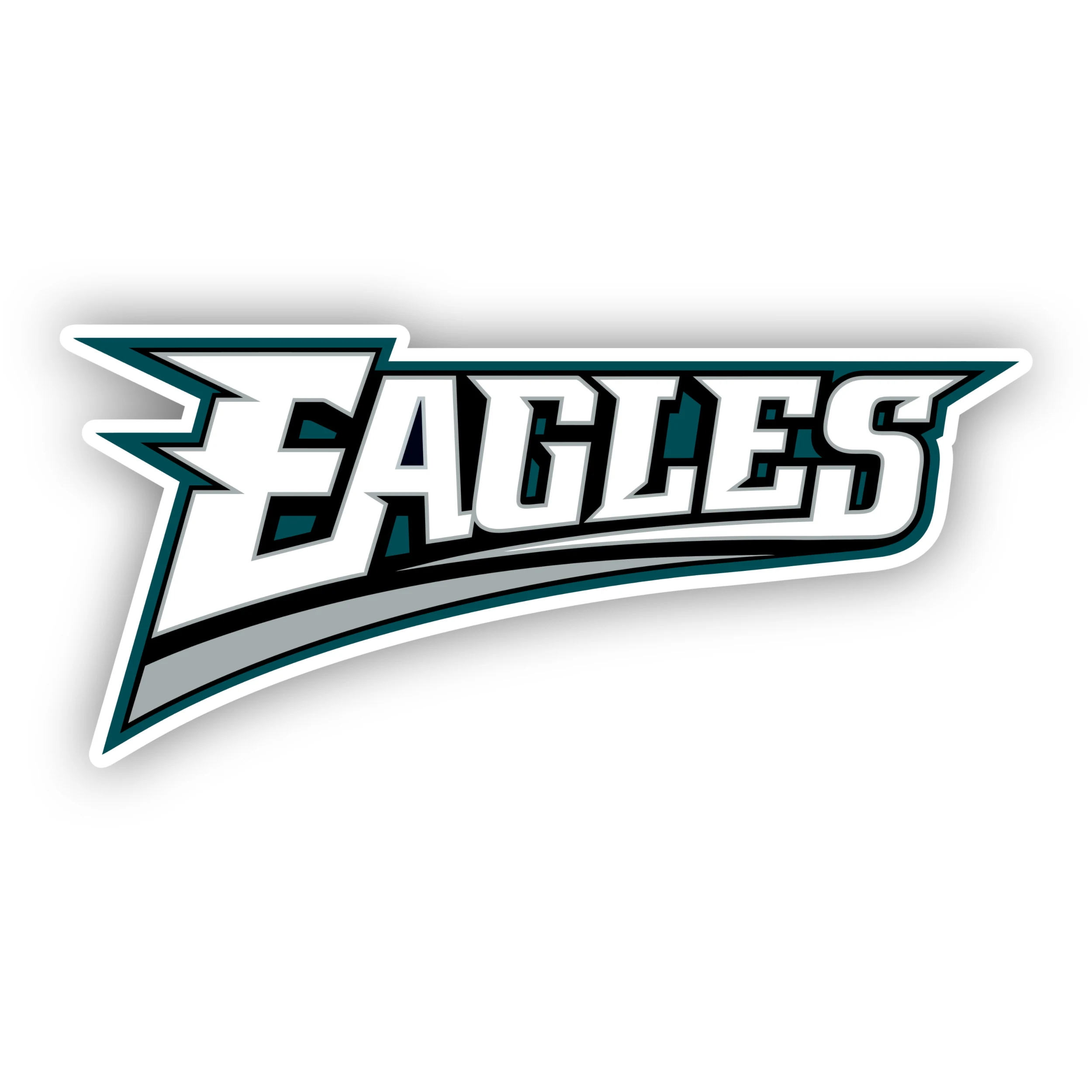 Philadelphia Eagles – Word Logo - Rectangle - Temporary Tattoo