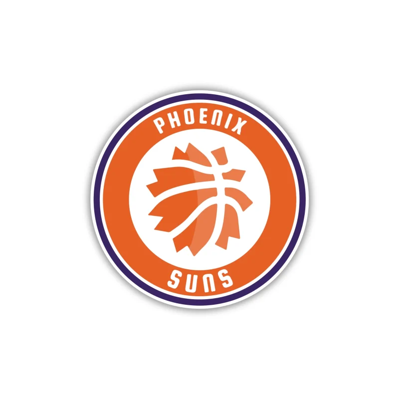 Phoenix Suns - Full Color Vinyl Sticker - Custom Size