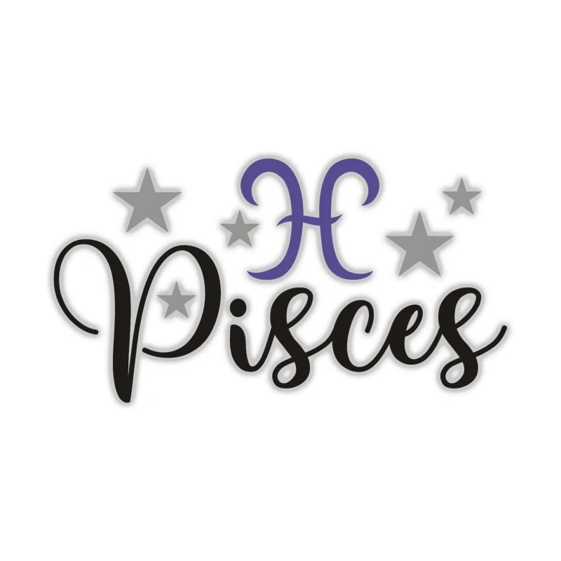 Pisces - Full Color Vinyl Decal - Custom Size
