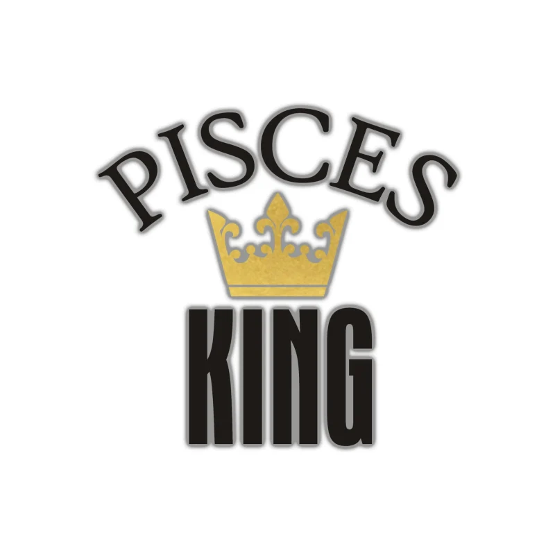 Pisces King - Full Color Vinyl Decal - Custom Size