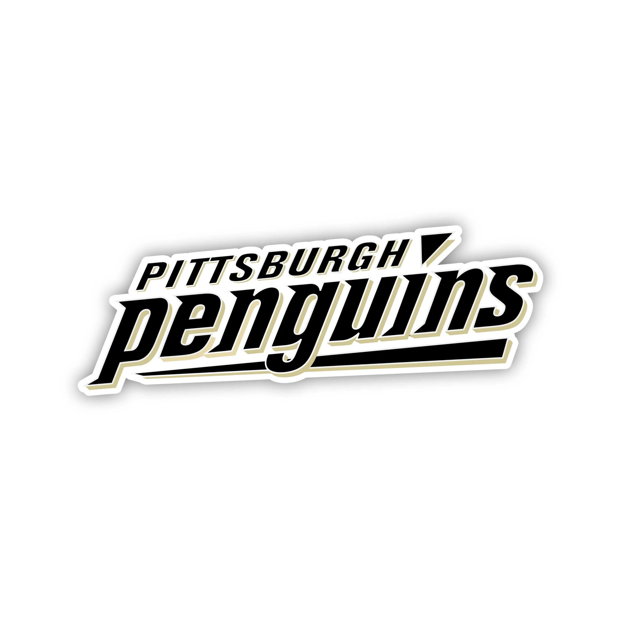 Pittsburgh Penguins - Black Name - Iron On DTF Transfer - Custom Size