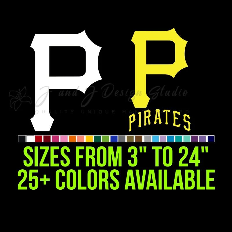 Pittsburgh Pirates Vinyl Decal - Custom Size