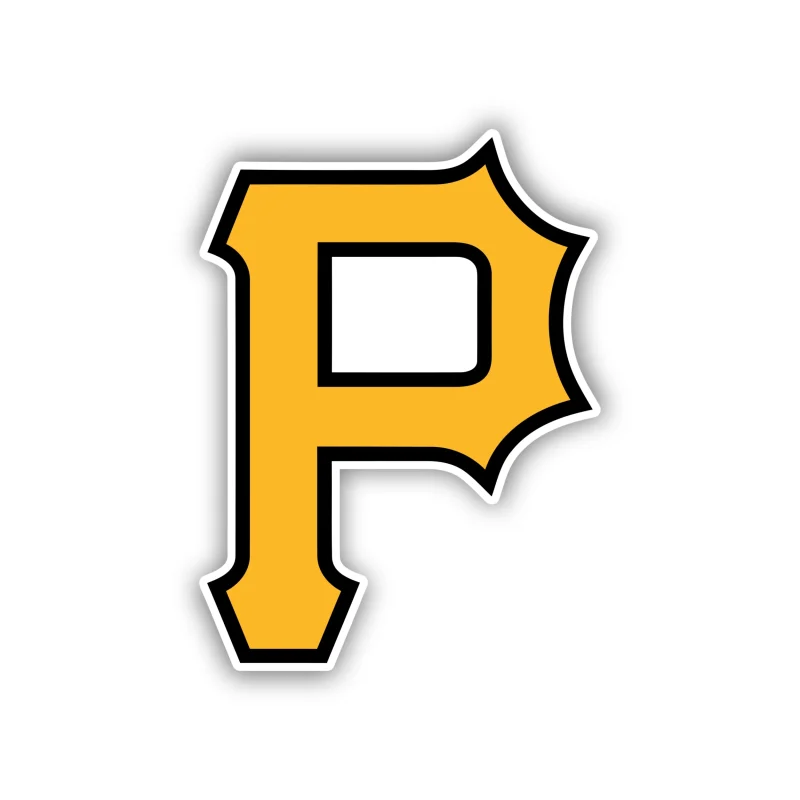 Pittsburgh Pirates - Yellow P - Iron On DTF Transfer - Custom Size