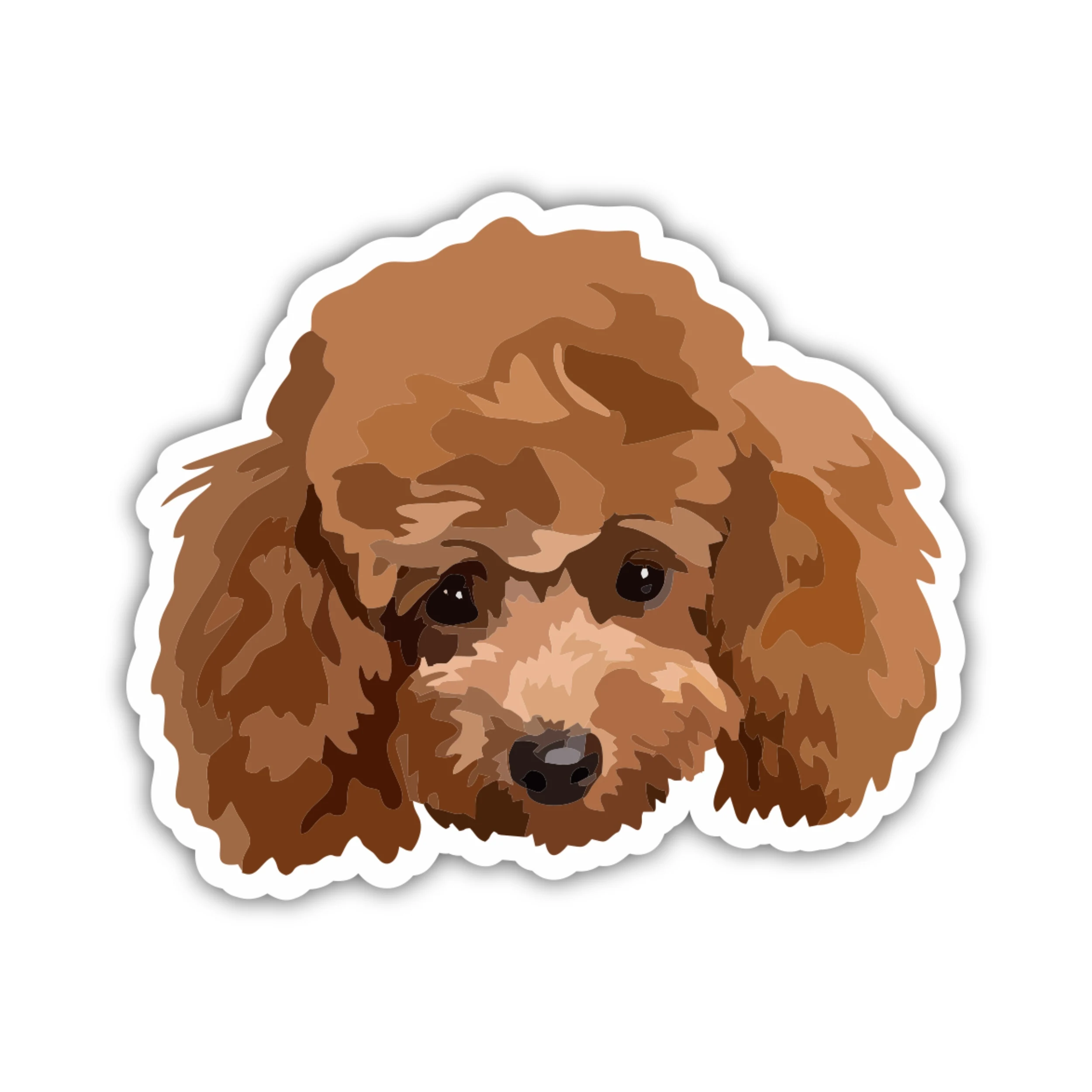 Poodle - Iron On DTF Transfer - Custom Size