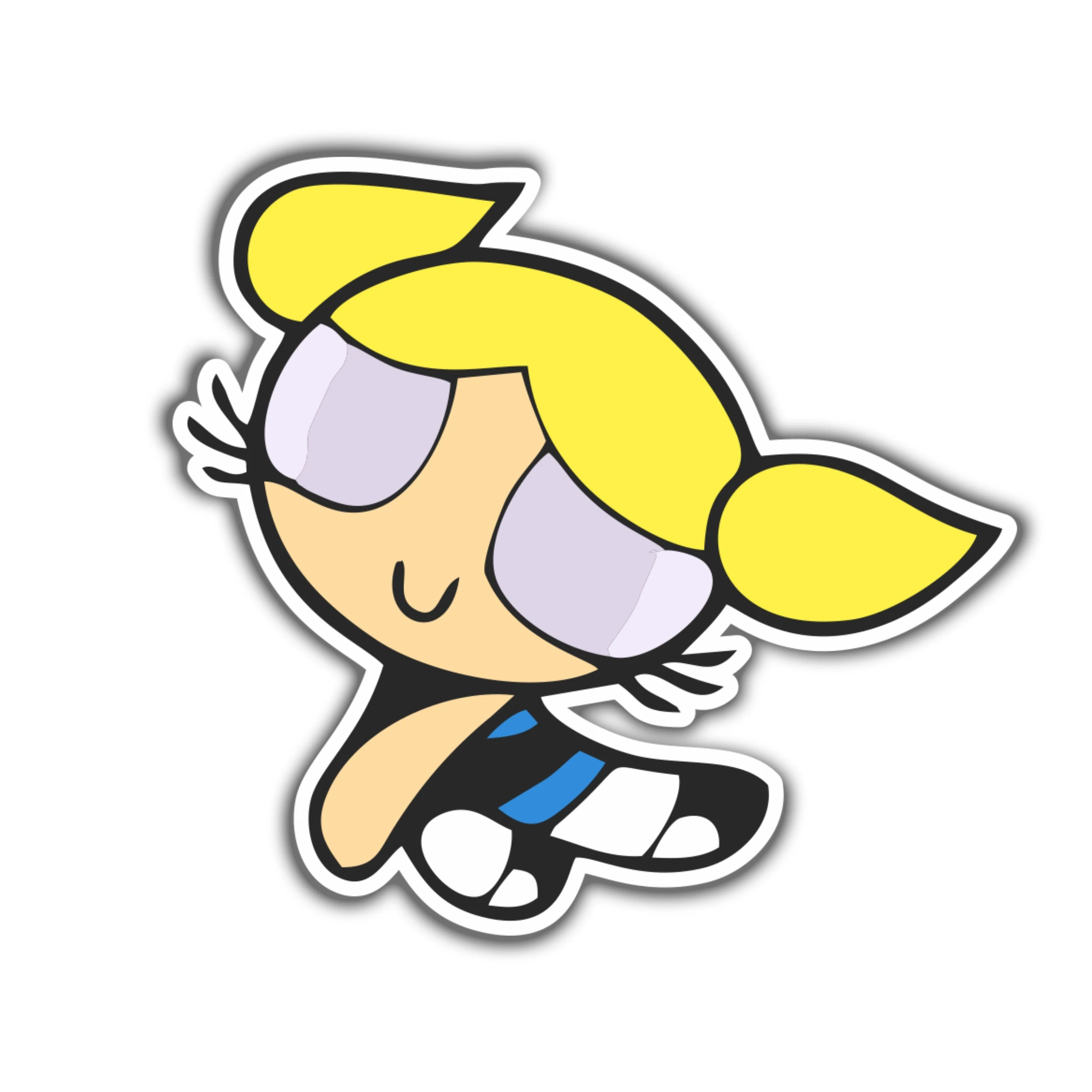 Powerpuff Girls- Bubbles - Full Color Vinyl Decal - Custom Size