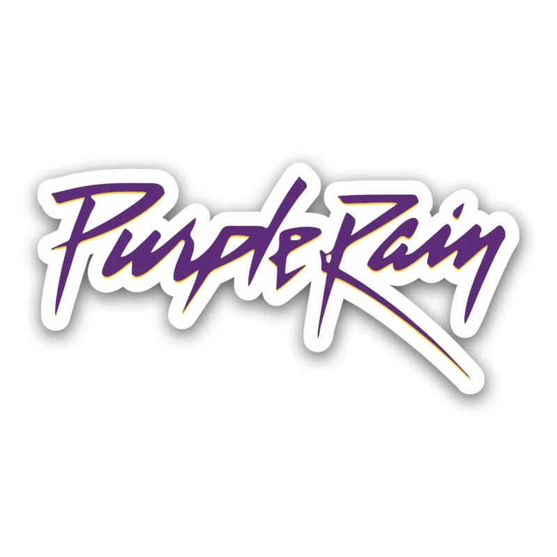 Prince - Purple Rain - Full Color Vinyl Sticker - Custom Size