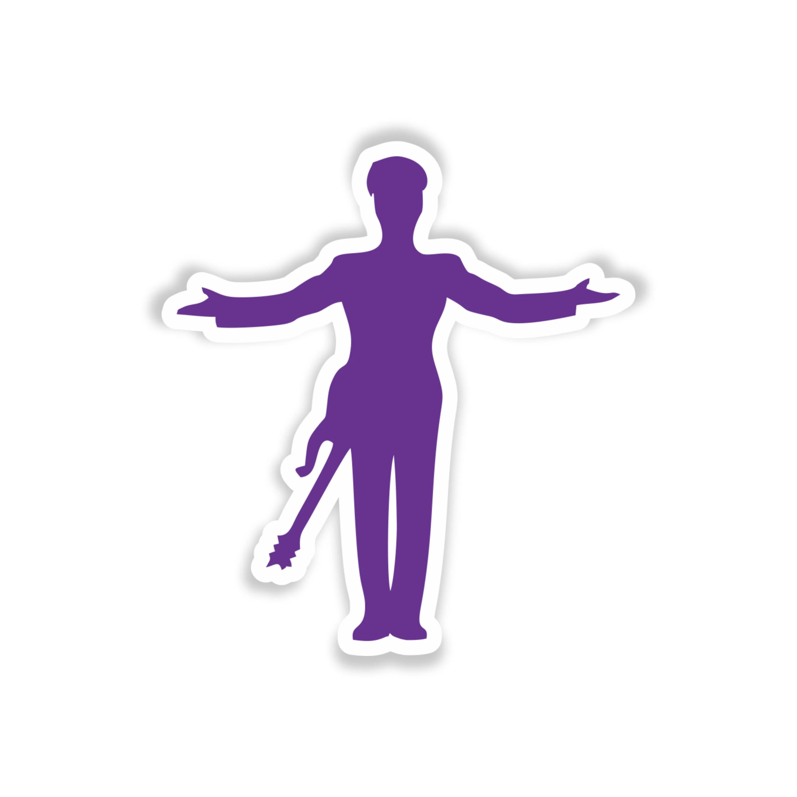 Prince - Standing - Full Color Vinyl Sticker - Custom Size
