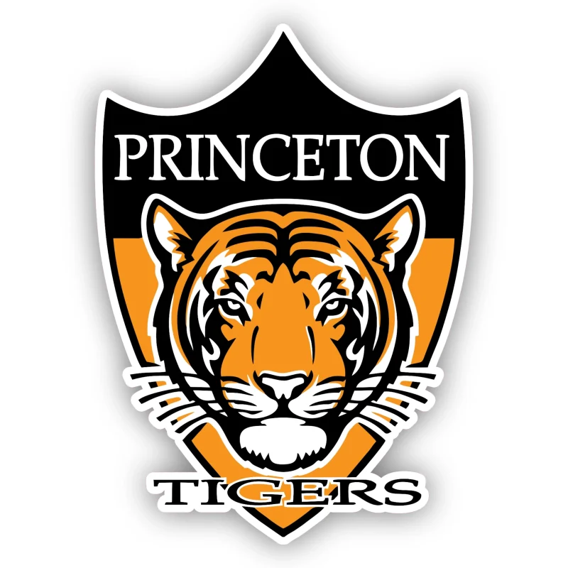 Princeton Tigers - Full Color Vinyl Decal - Custom Size