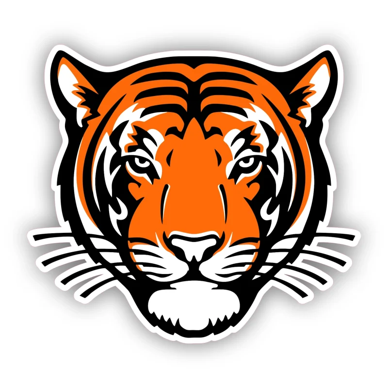Princeton Tigers - Tiger Head - Iron On DTF Transfer - Custom Size