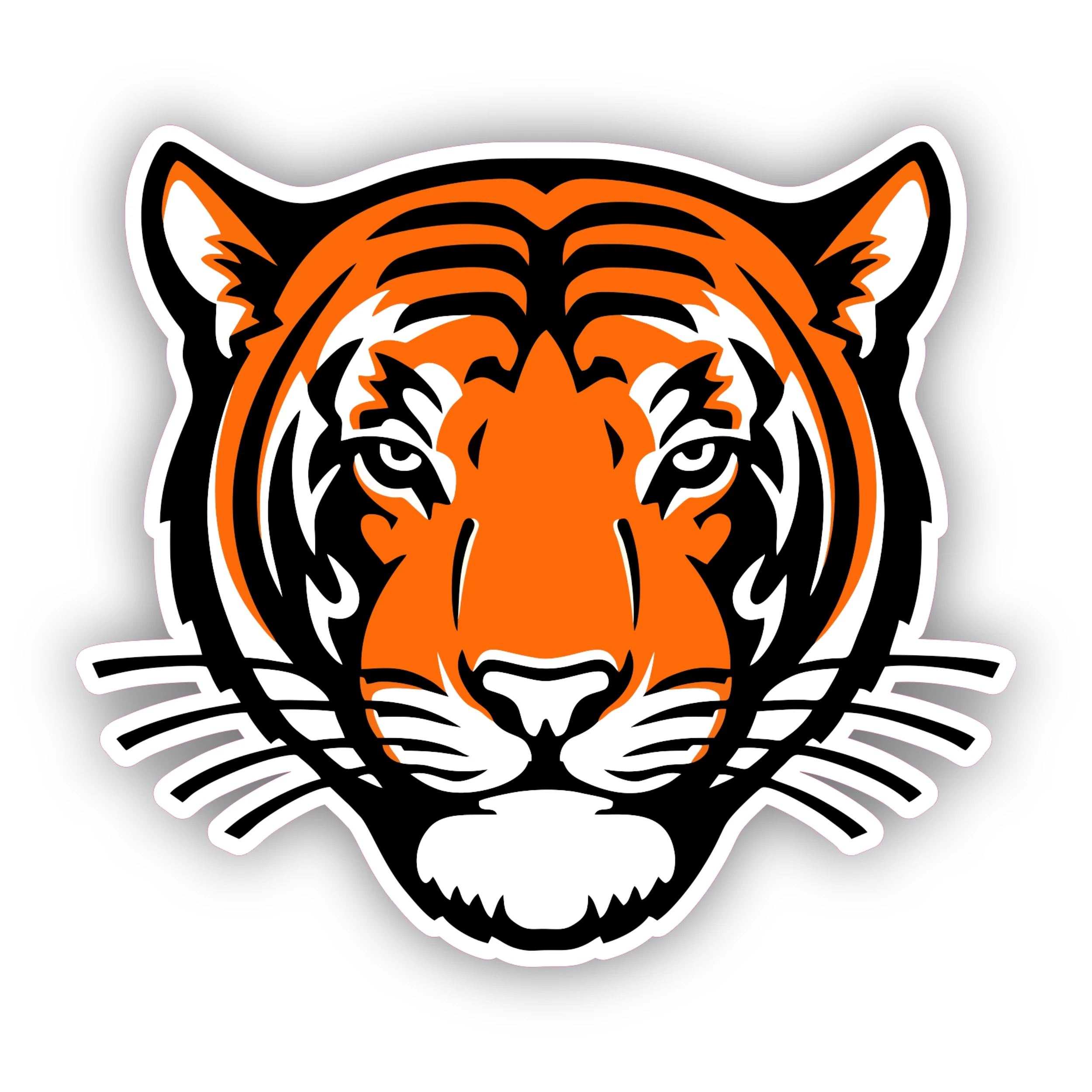 Princeton Tigers - Tiger Head - Iron On DTF Transfer - Custom Size
