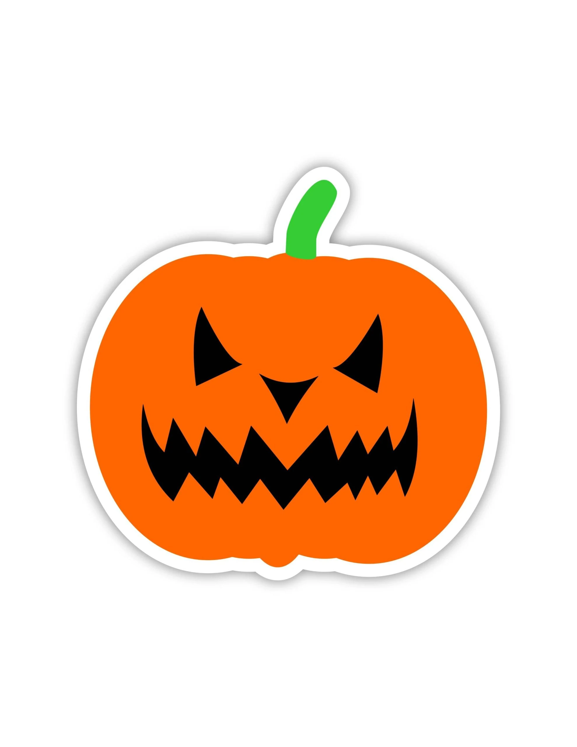 Pumpkin Full Color Vinyl Decal