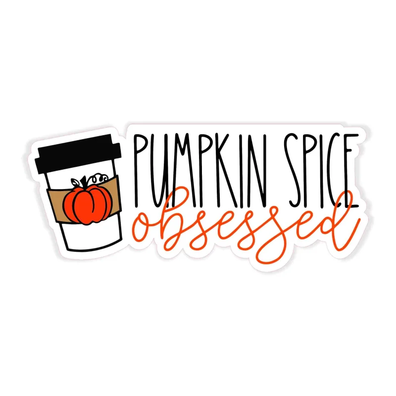 Pumpkin Spice Obsessed - Full Color Vinyl Decal