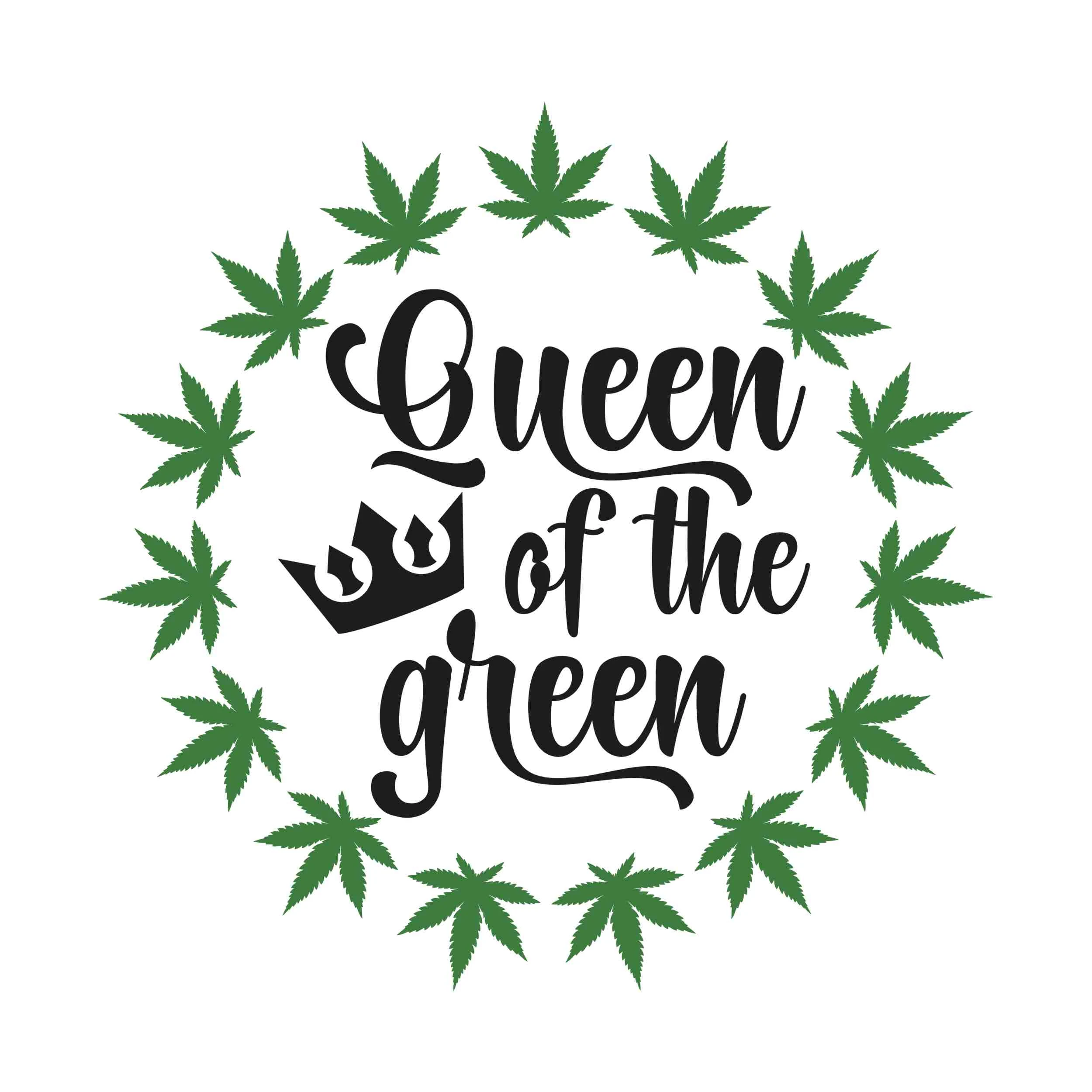 QUEEN OF THE GREEN - Iron On DTF Transfer - Custom Size