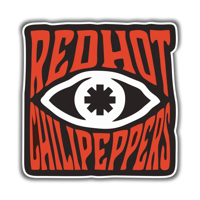 Red Hot Chili Peppers Full Color Vinyl Decal - Custom Size