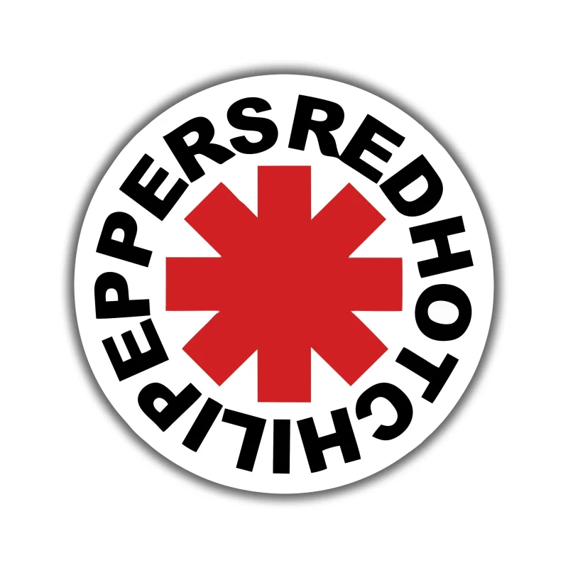 Red Hot Chili Peppers Full Color Vinyl Decal - Custom Size