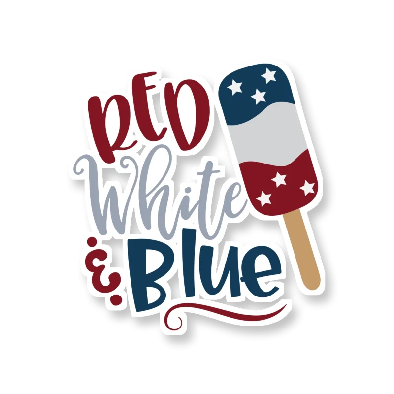 Red White and Blue - Temporary Tattoo