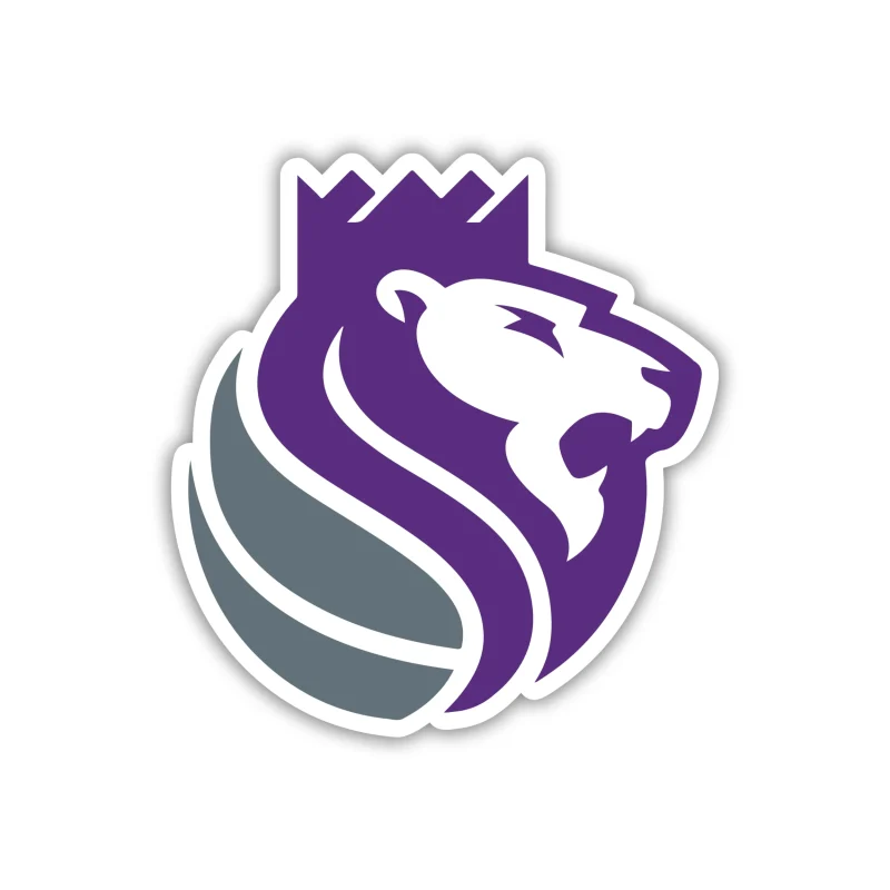 Sacramento Kings - Lion With Basketball - Iron On DTF Transfer - Custom Size