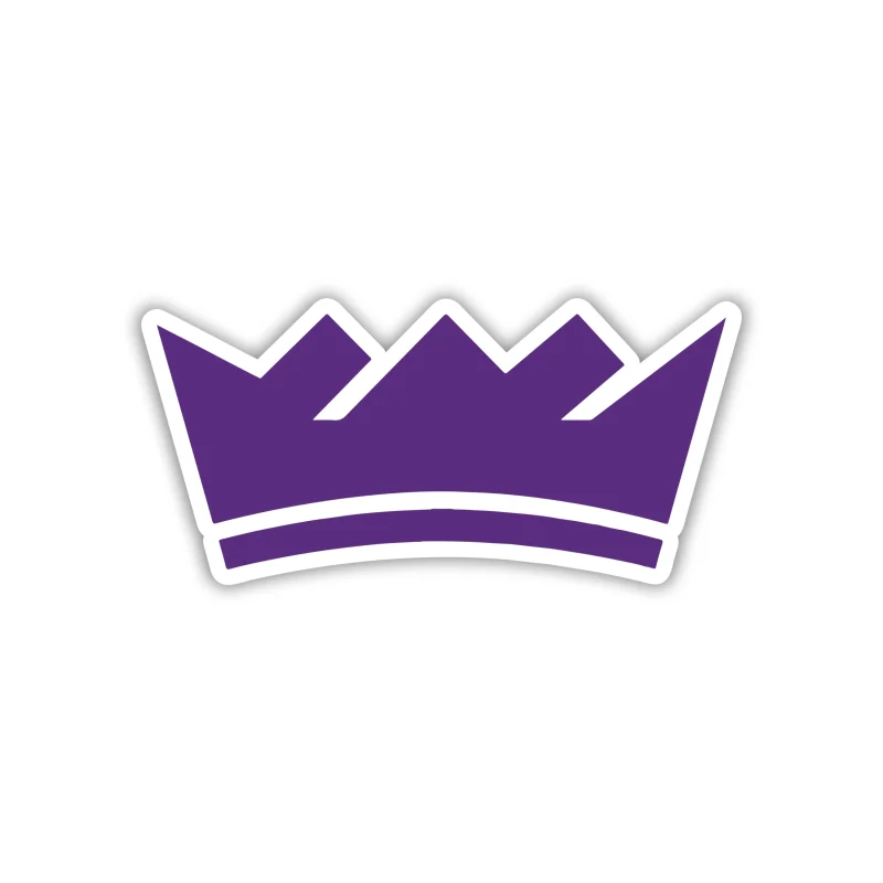 Sacramento Kings - Purple Crown - Iron On DTF Transfer - Custom Size