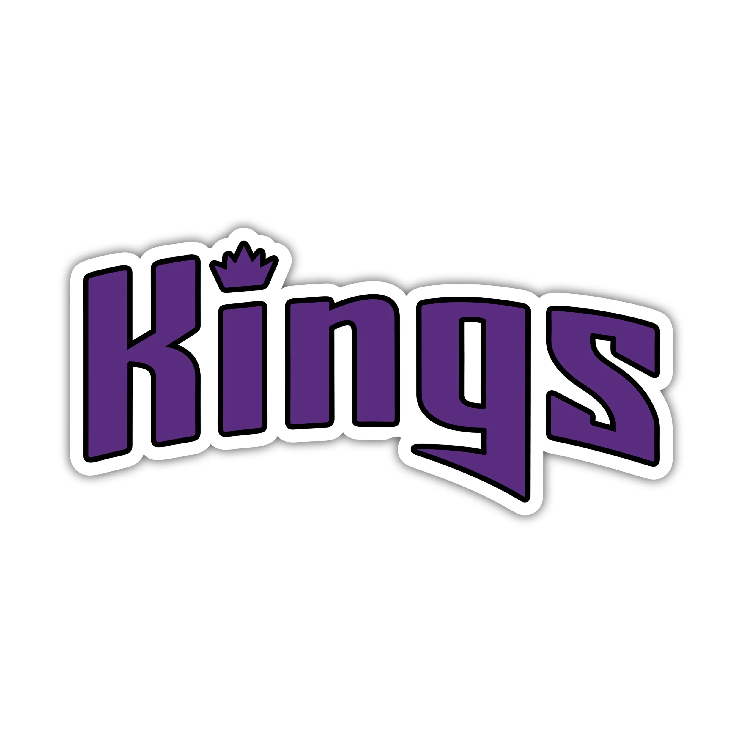 Sacramento Kings - Purple Kings With Crown - Iron On DTF Transfer - Custom Size