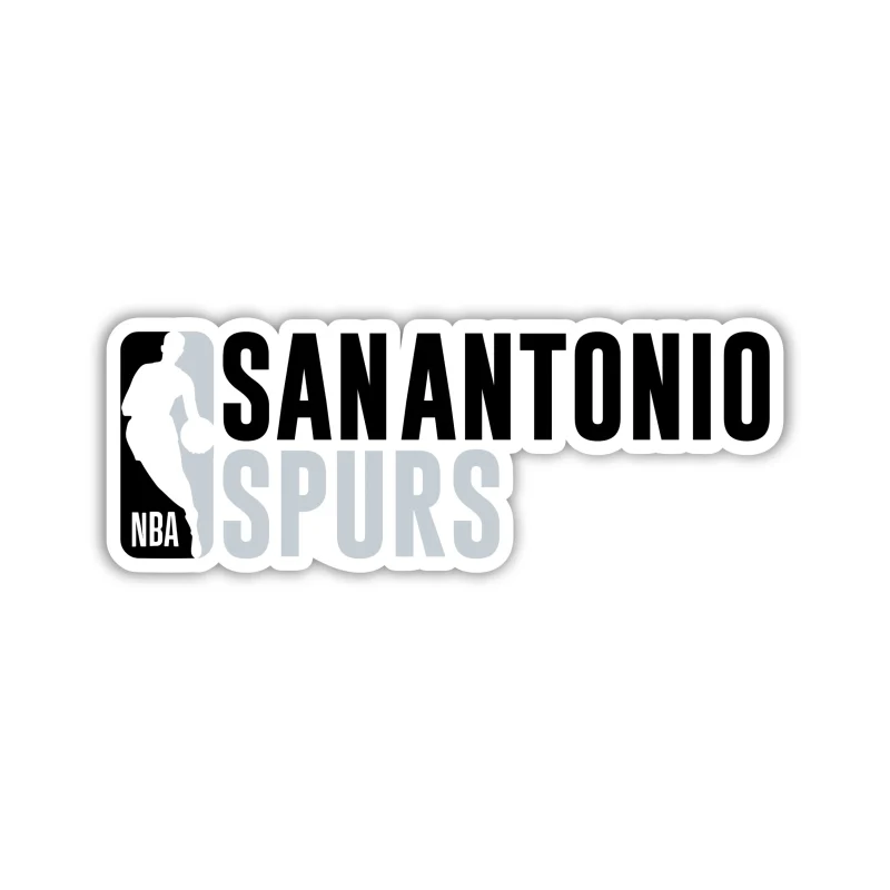 San Antonio Spurs - NBA Logo With Name - Iron On DTF Transfer - Custom Size
