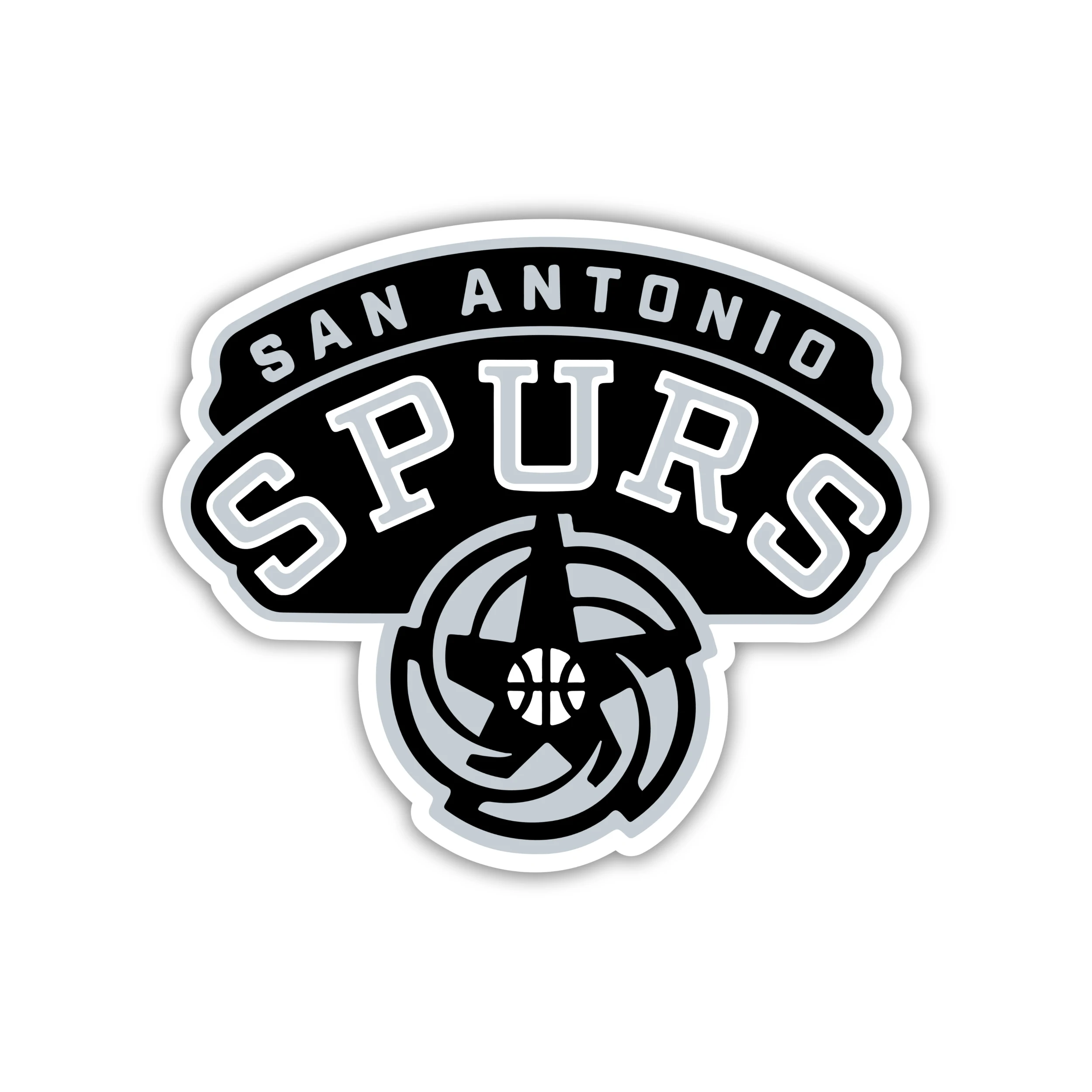 San Antonio Spurs - Star With Name Above - Temporary Tattoo