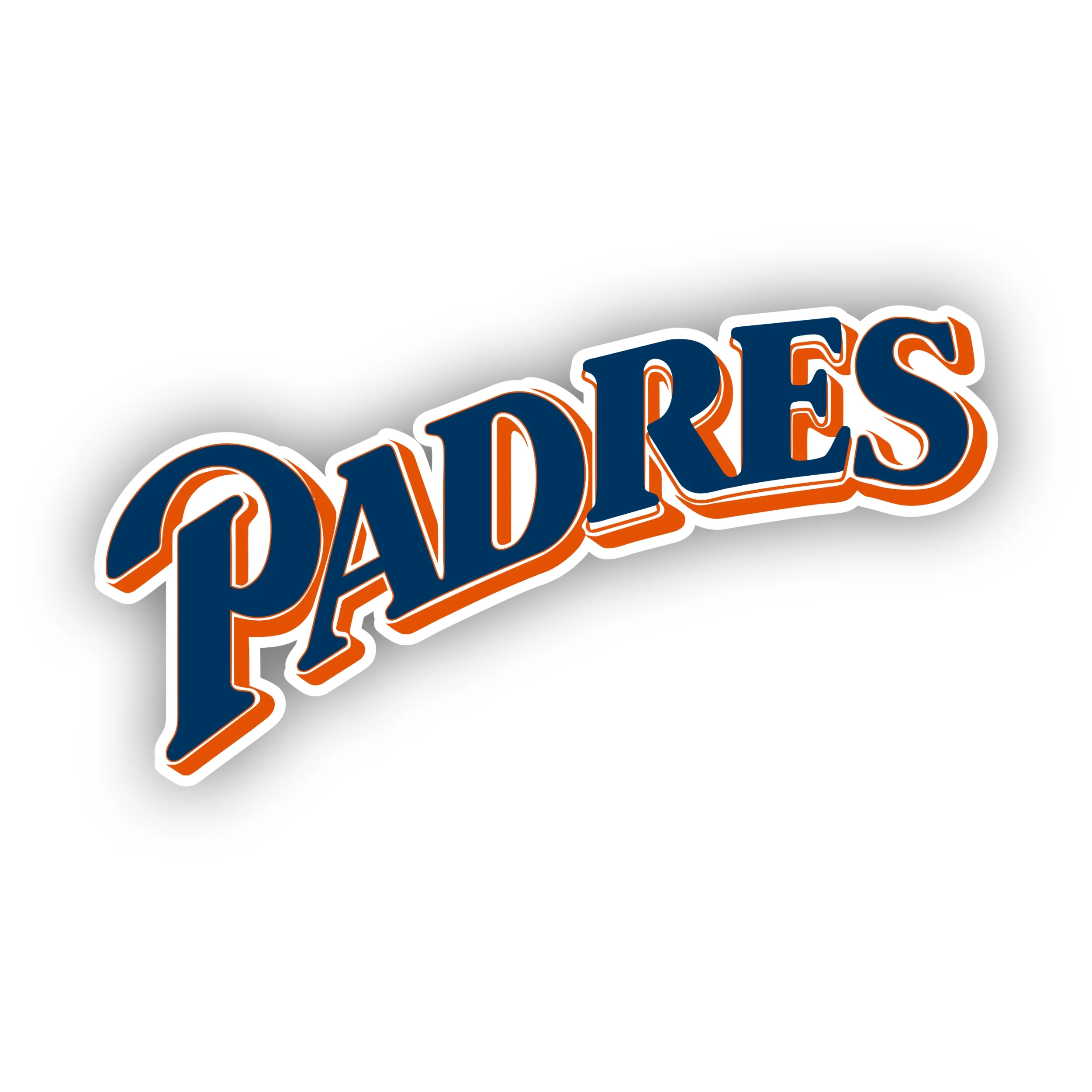 San Diego Padres - Curved Padres - Iron On DTF Transfer - Custom Size