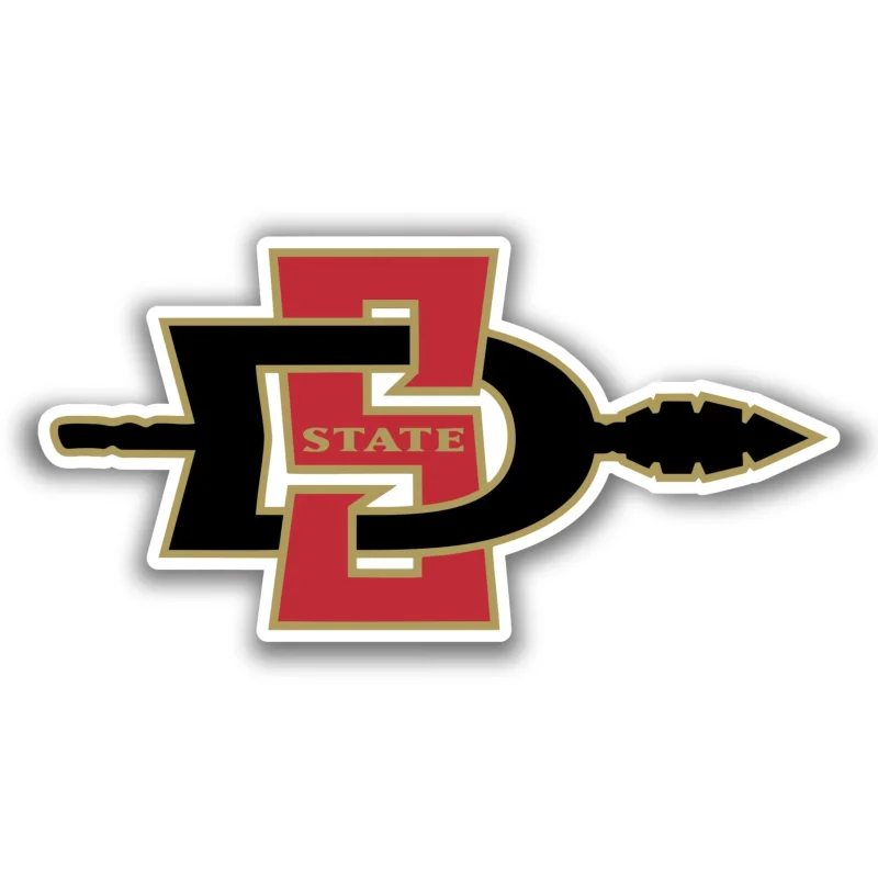 San Diego State Aztecs- Full Color Vinyl Decal - Custom Size
