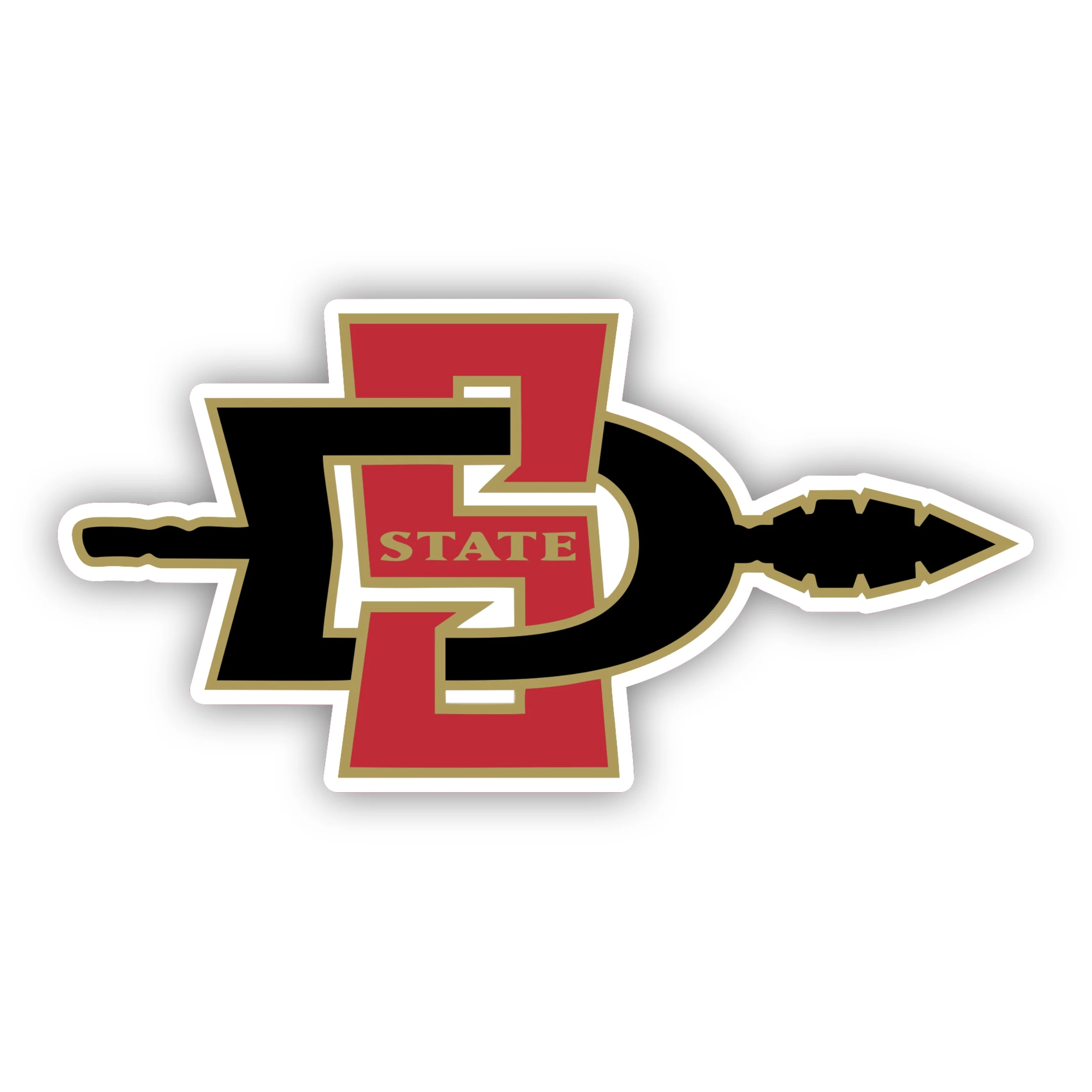 San Diego State Aztecs - SD with Arrow - Iron On DTF Transfer - Custom Size