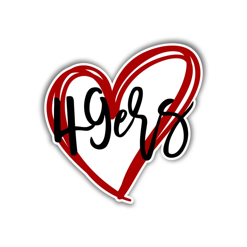 San Francisco 49ers - 49ers Heart - Temporary Tattoo