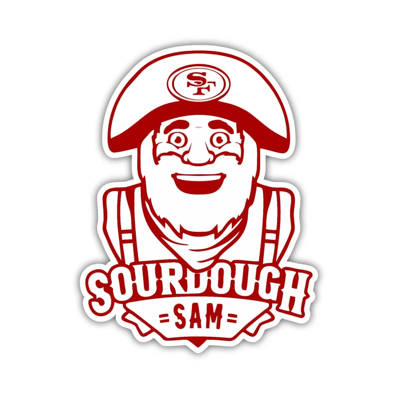 San Francisco 49ers - Red Sourdough Sam - Temporary Tattoo