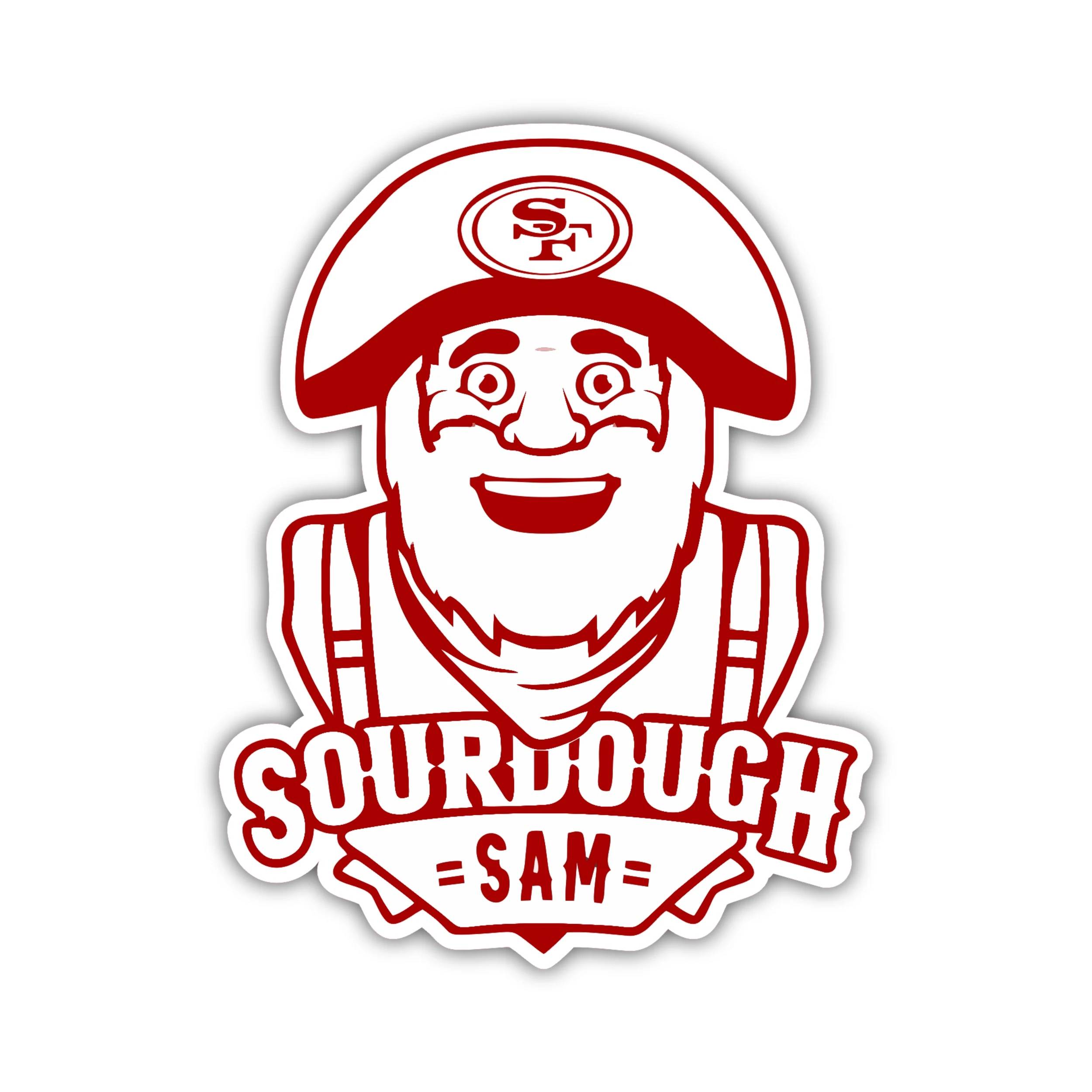 San Francisco 49ers - Red Sourdough Sam - Temporary Tattoo
