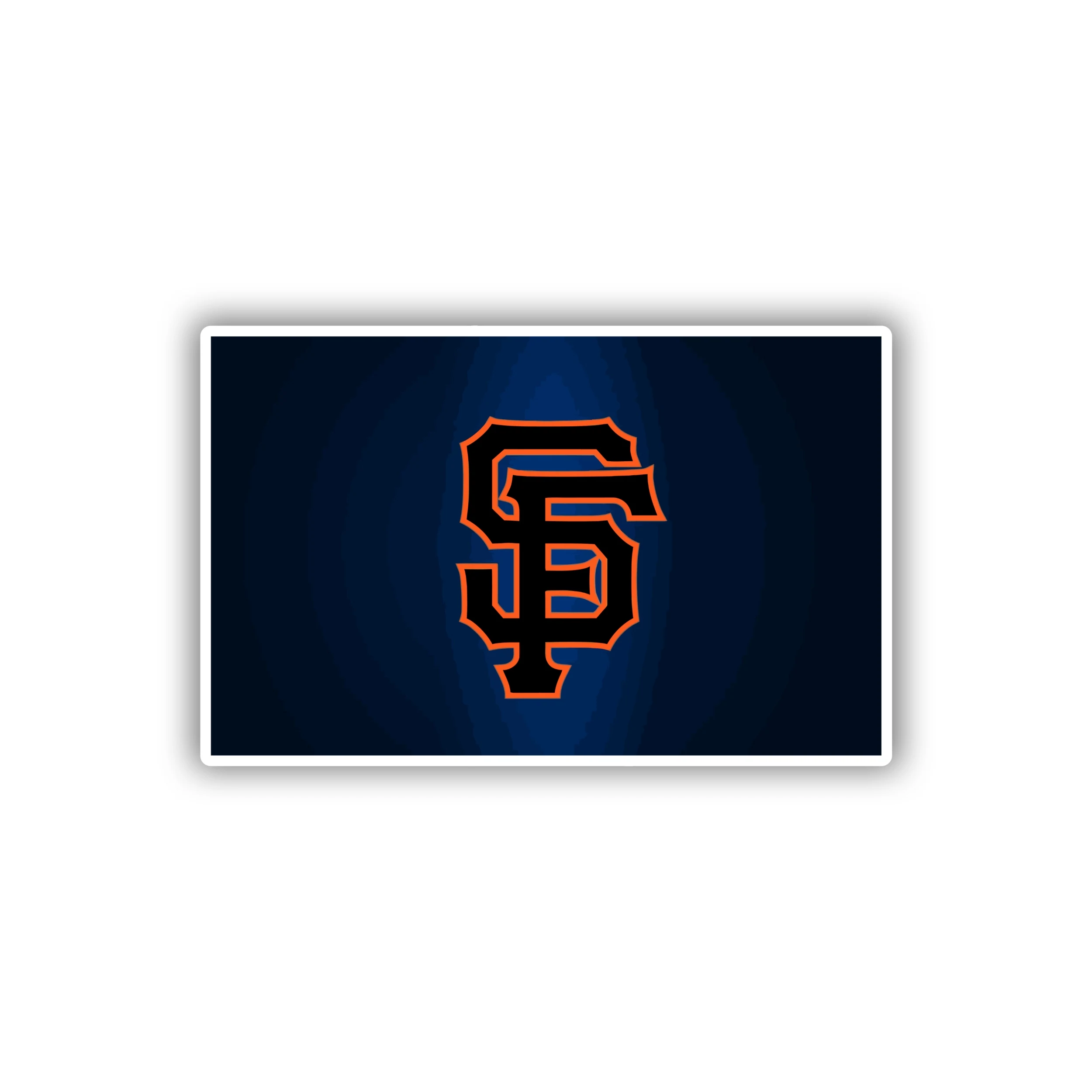 San Francisco Giants - Blue Background with SF - Iron On DTF Transfer - Custom Size