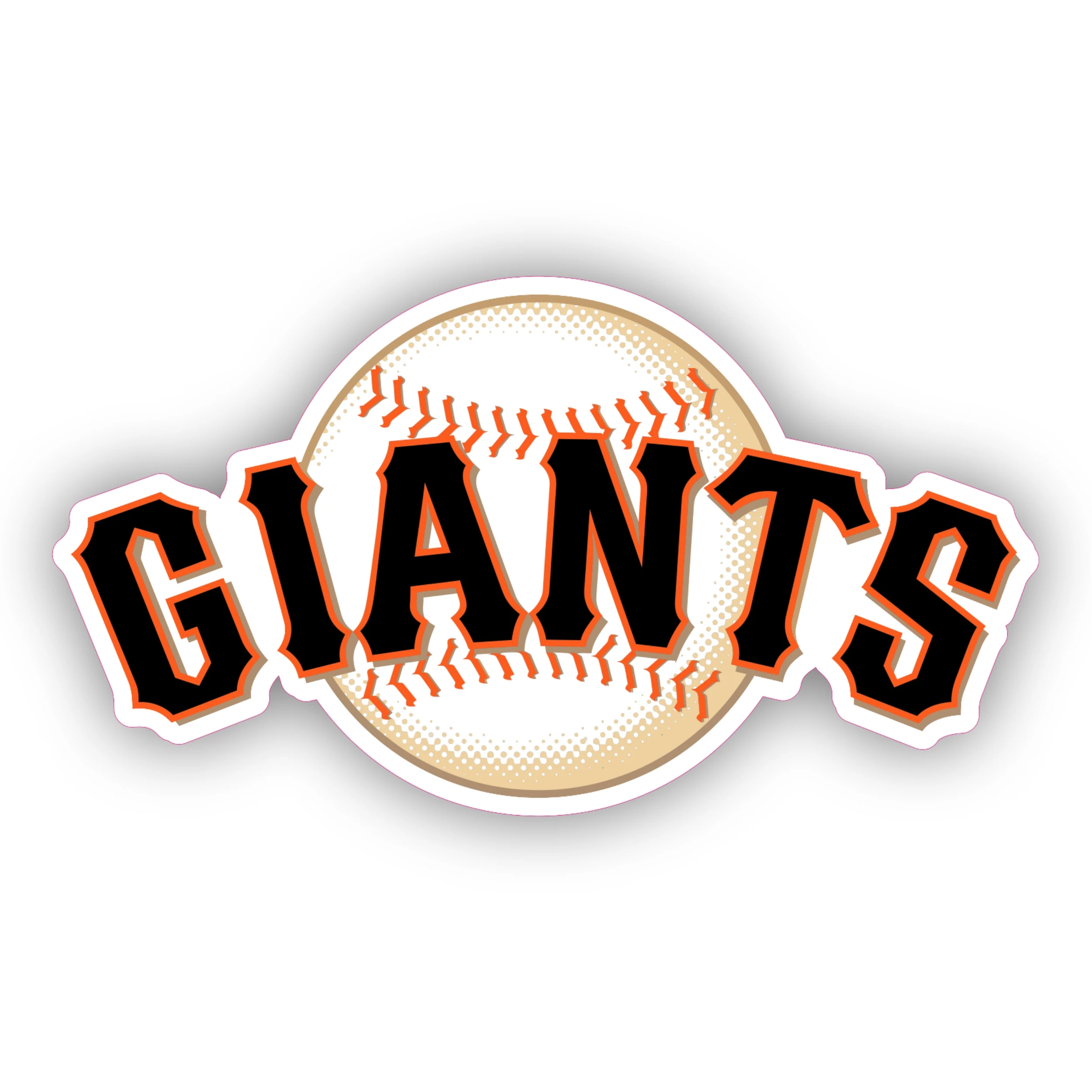 San Francisco Giants - Giants with Baseball - Iron On DTF Transfer - Custom Size