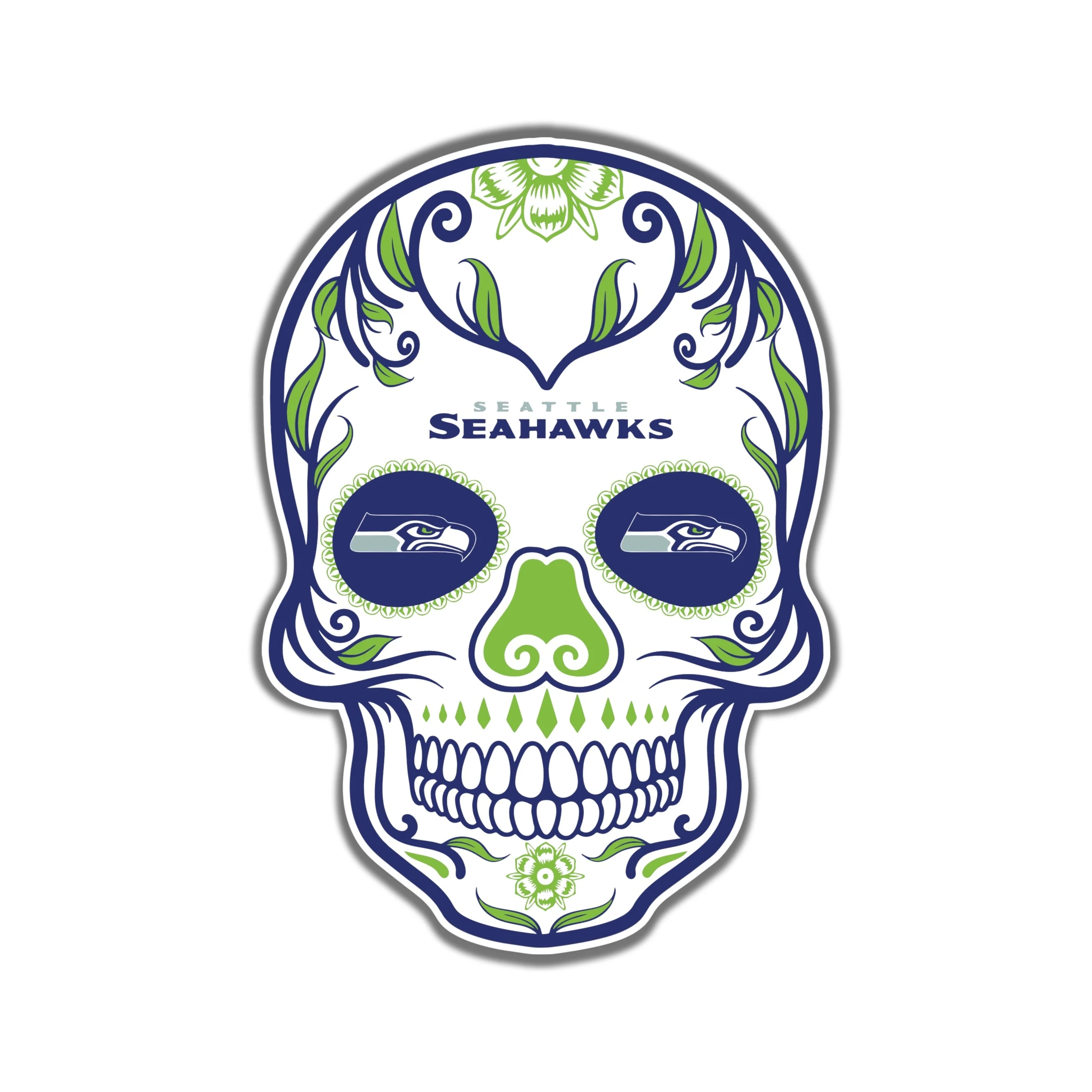 Seattle Seahawks Full Color Vinyl Sticker - Custom Size