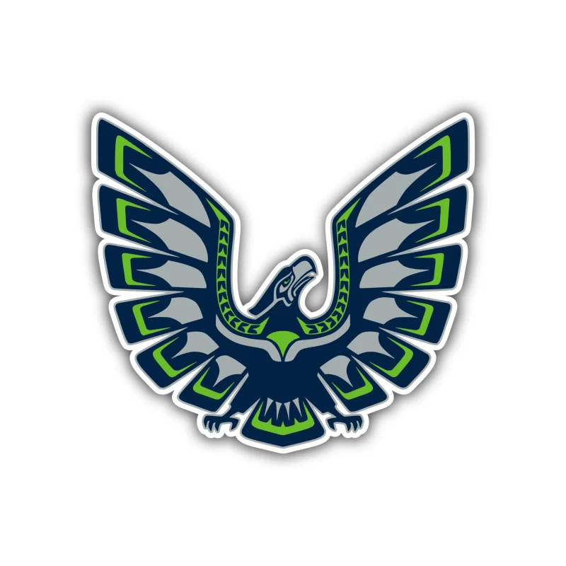 Seattle Seahawks - Hawk - Iron On DTF Transfer - Custom Size