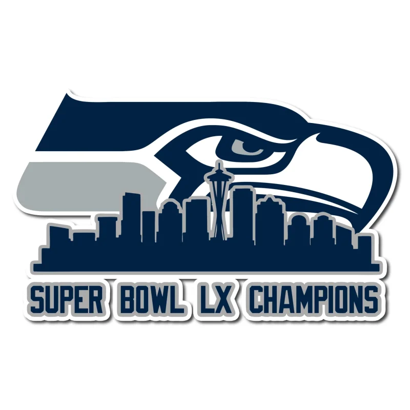 Seattle Seahawks - Super Bowl LX - Iron On DTF Transfer - Custom Size
