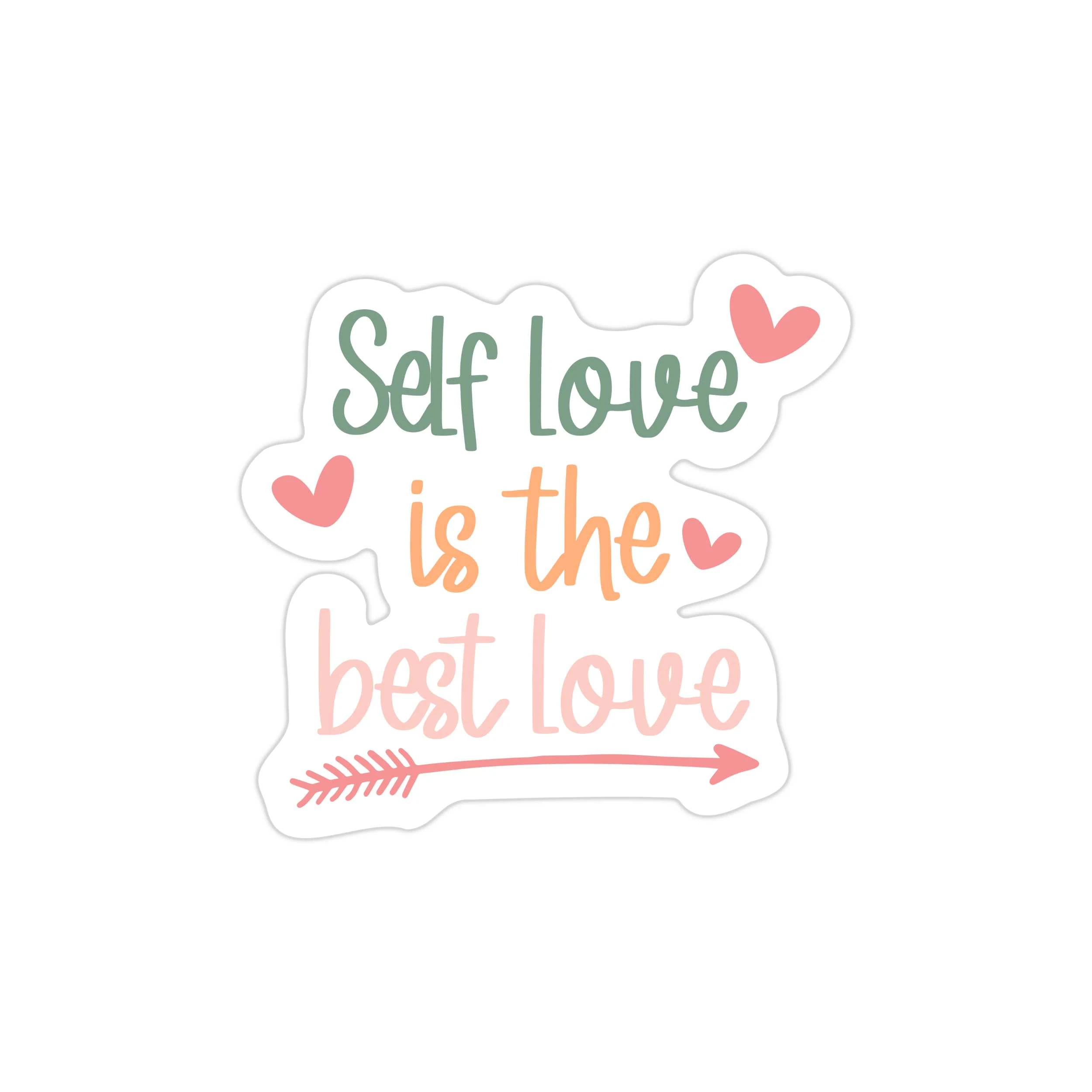 Self Love Full Color Vinyl Decal - Custom Size