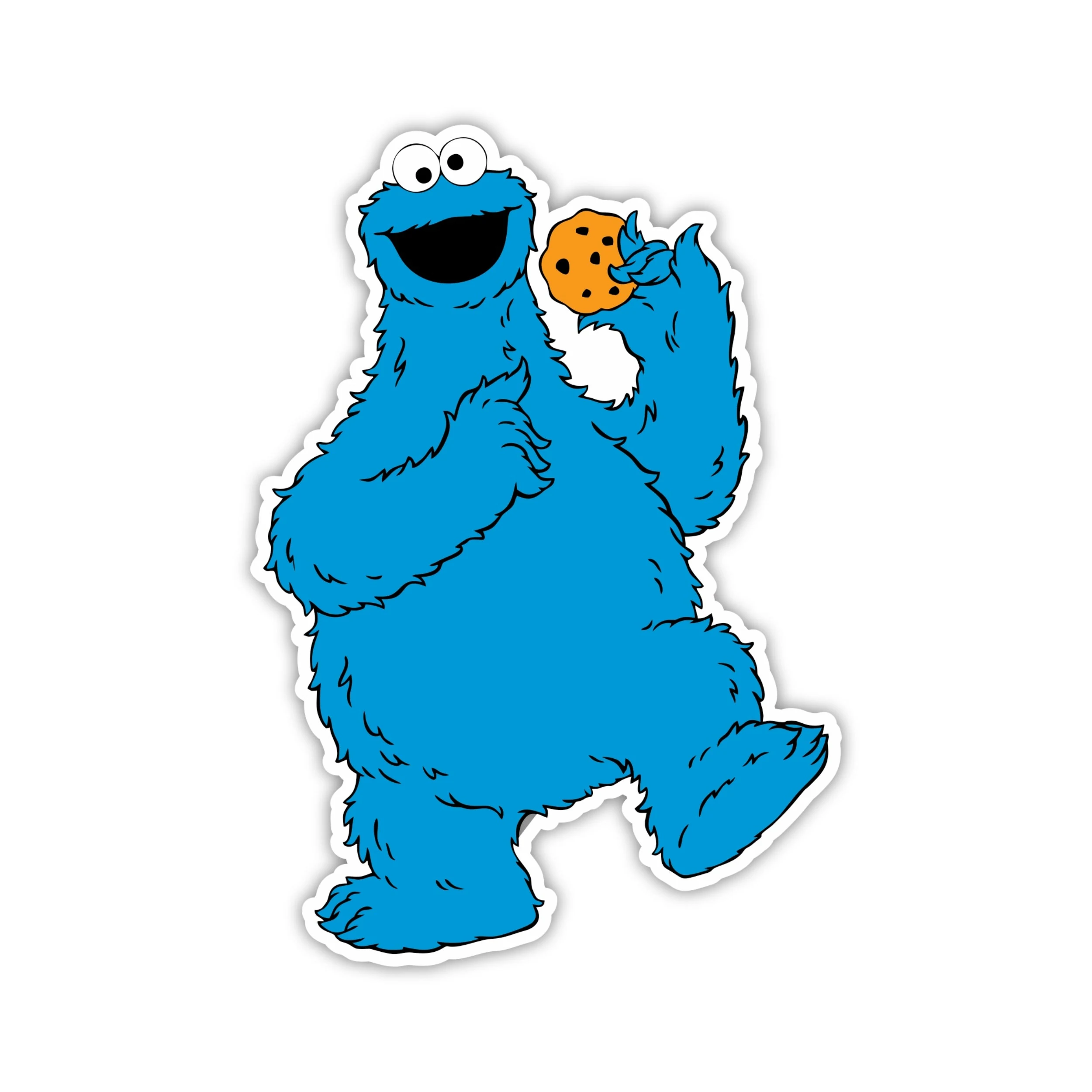 Sesame Street- Cookie Monster - Full Color Vinyl Sticker - Custom Size