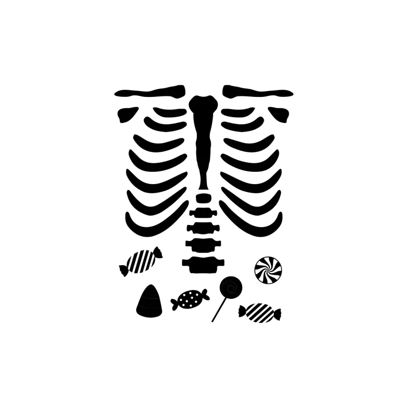 Skeleton - Vinyl Decal - Custom Size