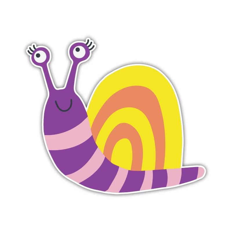 Snail - Iron On DTF Transfer - Custom Size