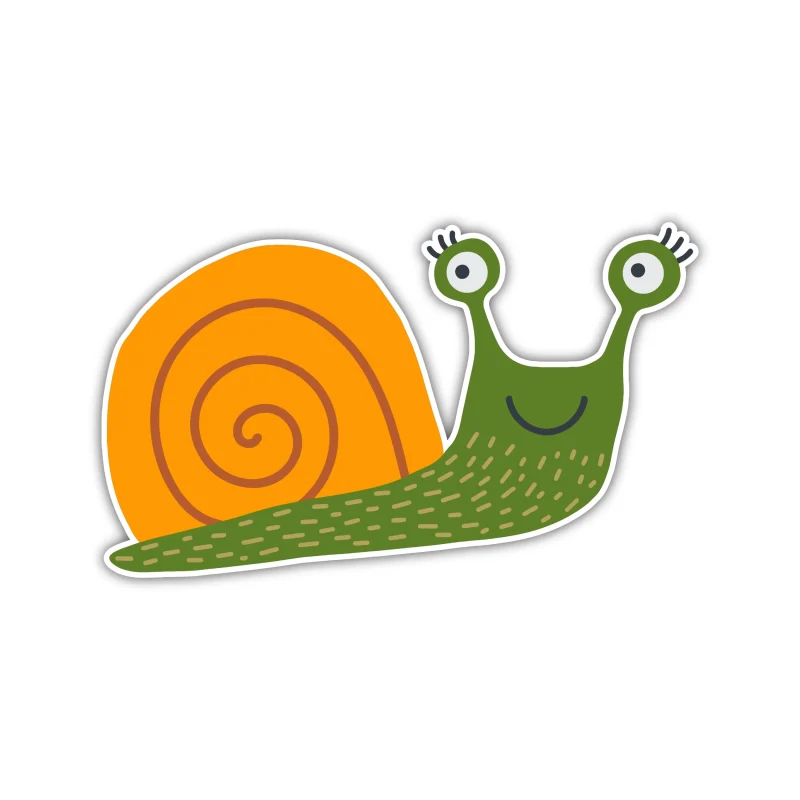 Snail - Iron On DTF Transfer - Custom Size