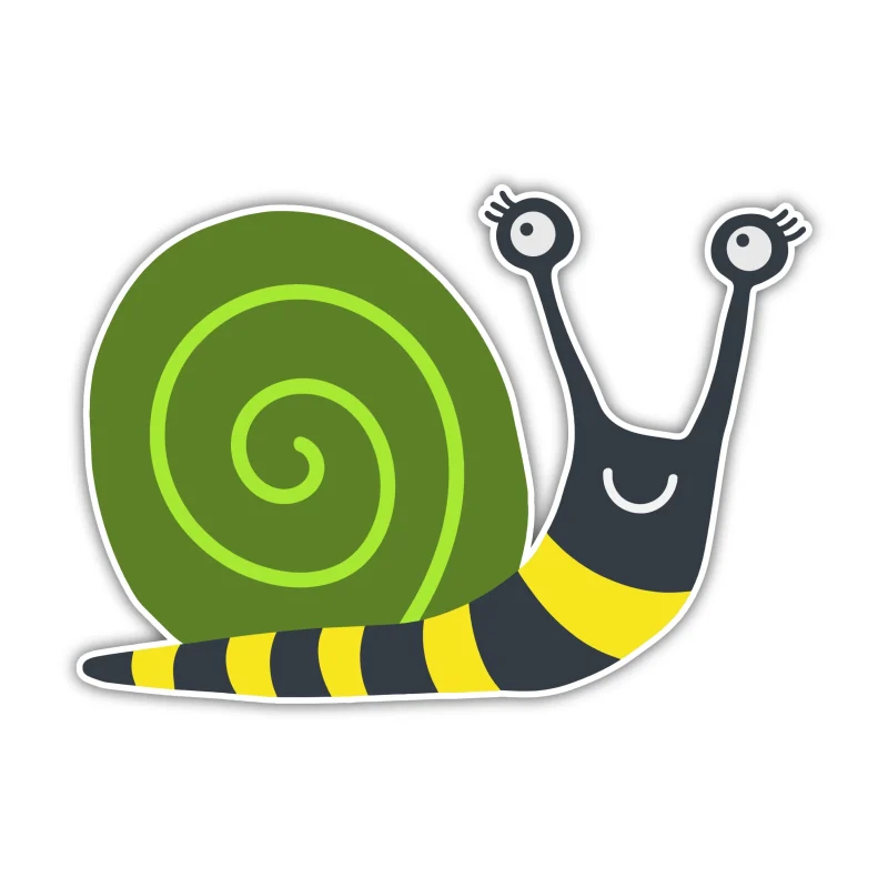 Snail - Iron On DTF Transfer - Custom Size