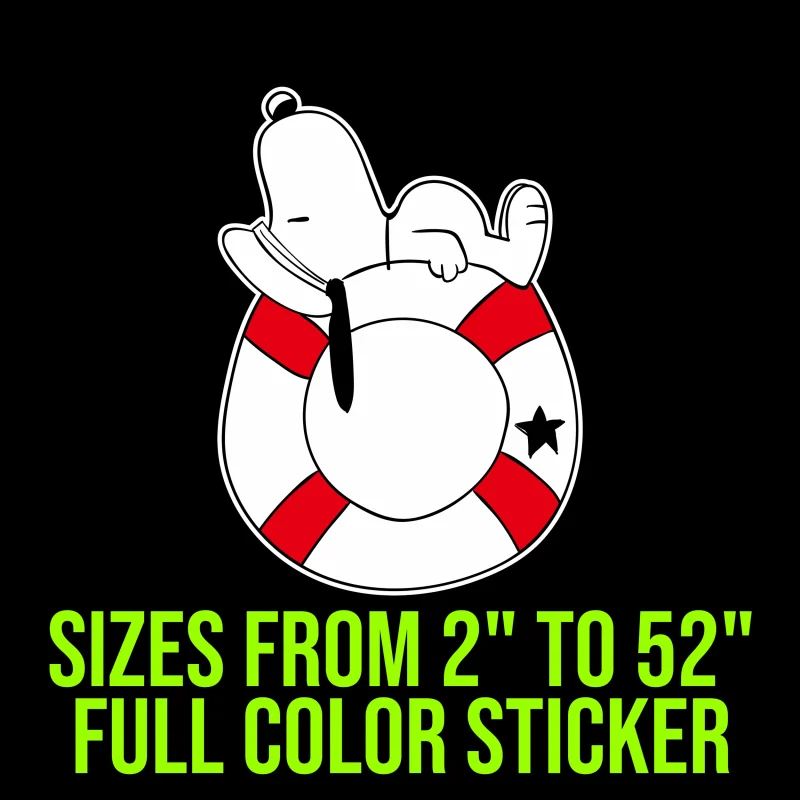 Snoopy Full Color Vinyl Decal
