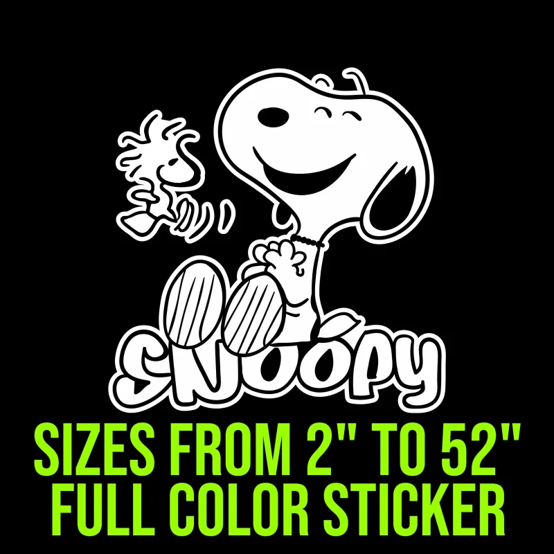 Snoopy Full Color Vinyl Decal